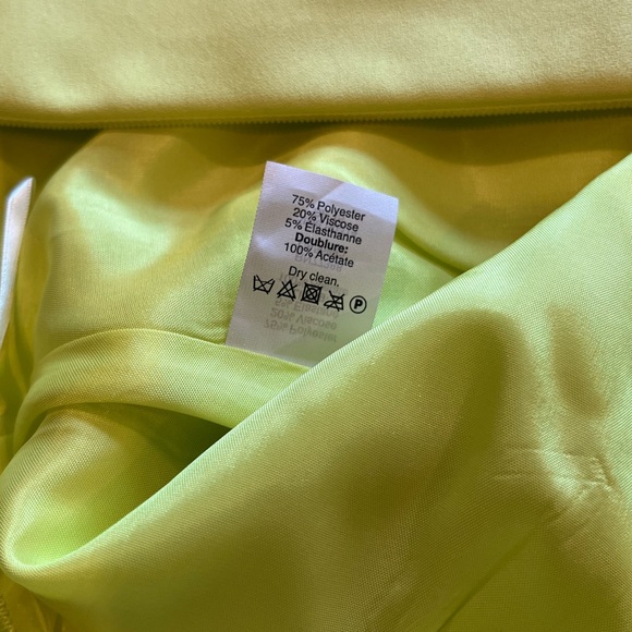 J. Crew Neon Yellow Miniskirt, Size: 6 - Picture 5 of 5